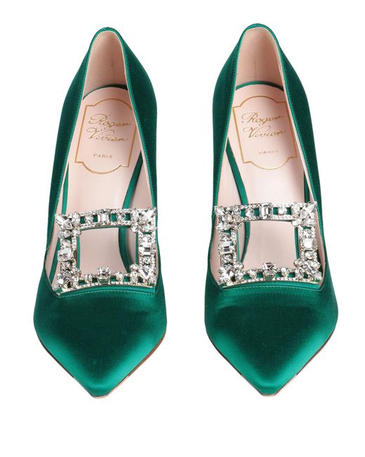 Roger Vivier Green Pumps