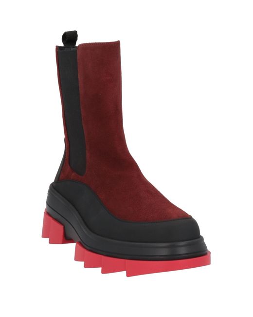 Stuart Weitzman Red Ankle Boots
