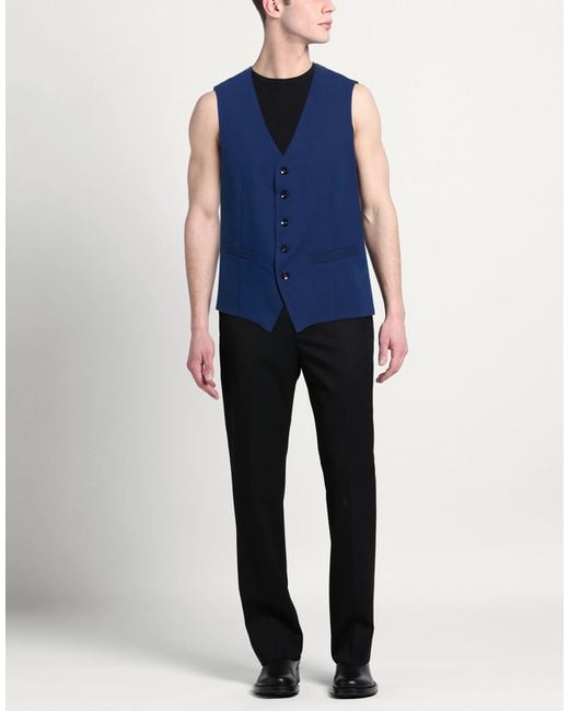 Officina 36 Blue Waistcoat for men