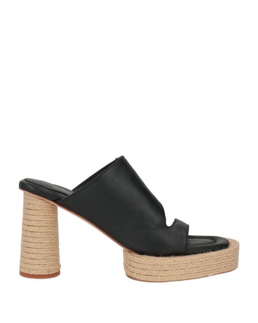 Paloma Barceló Black Bri Sandals Leather
