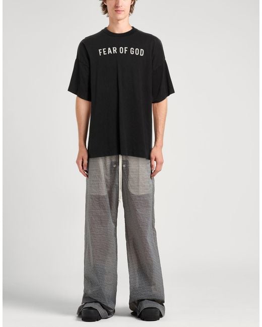 Fear Of God Black T-Shirt Cotton for men