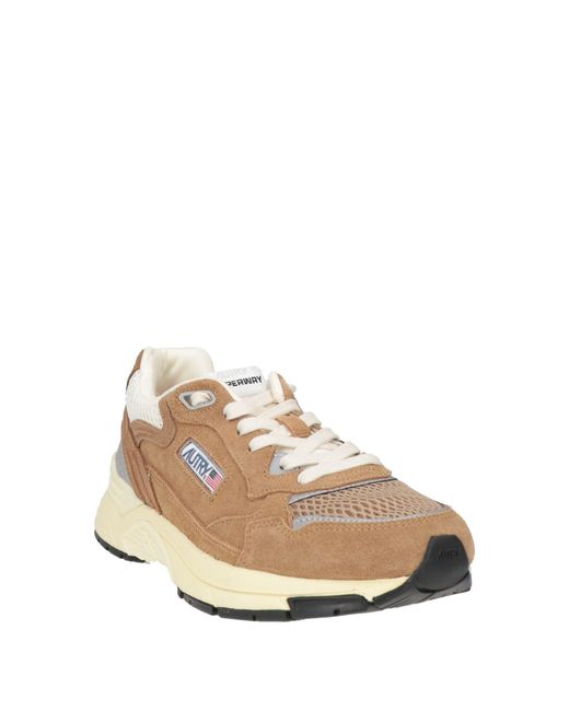 Autry Natural Camel Sneakers Leather