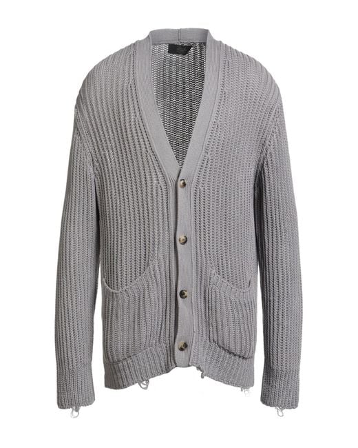 Maison Flâneur Gray Cardigan Cotton for men