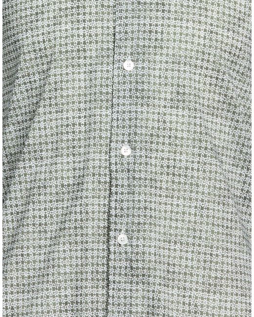 Fedeli Gray Shirt Cotton, Elastane for men