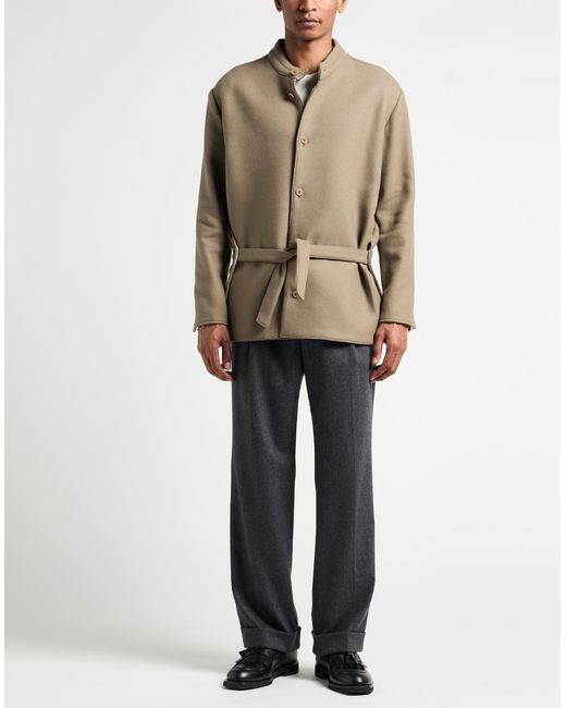 Costumein Gray Coat Virgin Wool, Polyamide for men