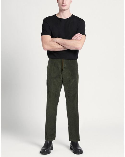 Cruna Green Military Pants Cotton for men