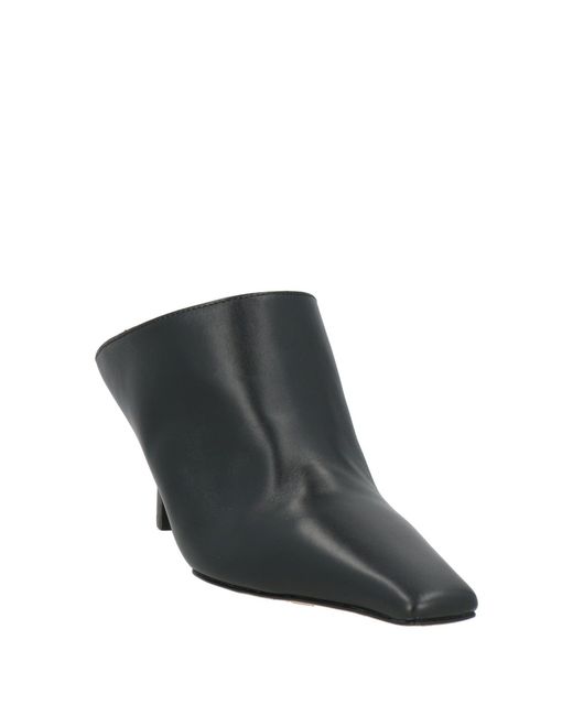 ARMARIUM Black Mules & Clogs Leather