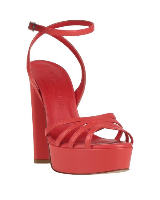 Sergio Levantesi Red Sandals