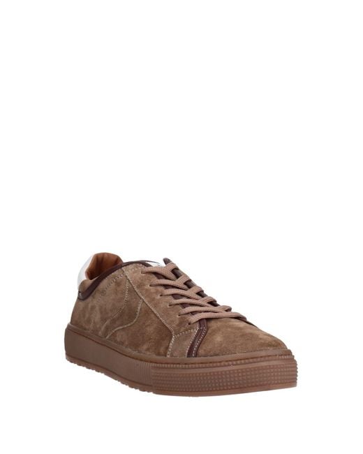 Voile Blanche Brown Sneakers Soft Leather for men
