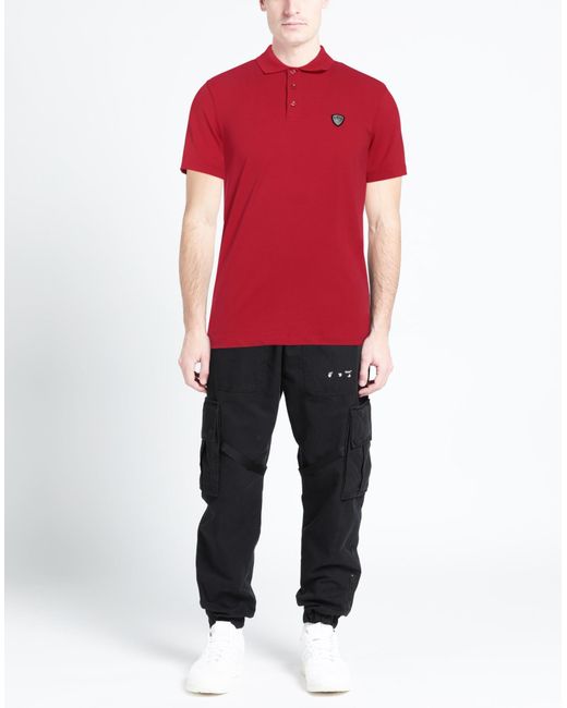 EA7 Red Polo Shirt for men