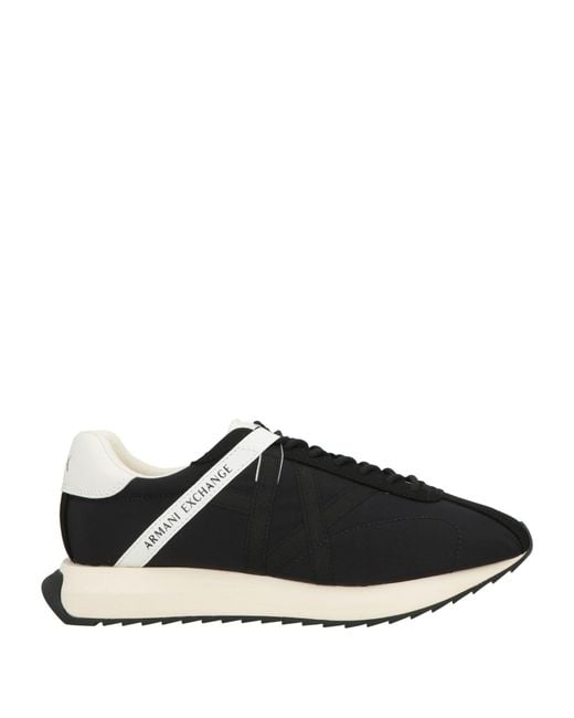 ARMANI EXCHANGE Black Trainers for men