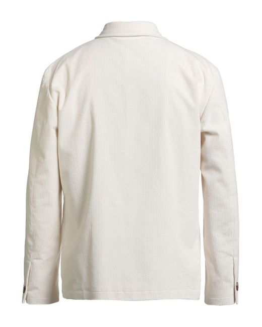 Lardini Natural Ivory Jacket Cotton, Elastane for men