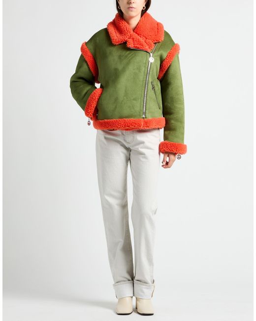 Moschino Green Shearling & Teddy