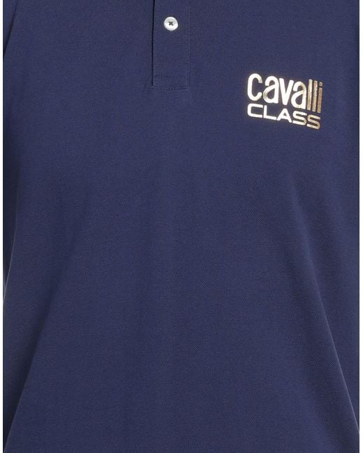 Polo Class Roberto Cavalli de hombre de color Blue