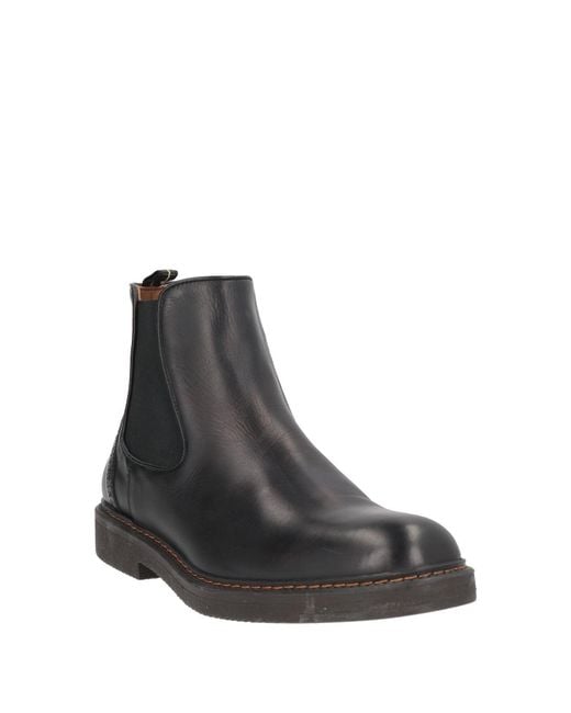 Brimarts Black Ankle Boots for men