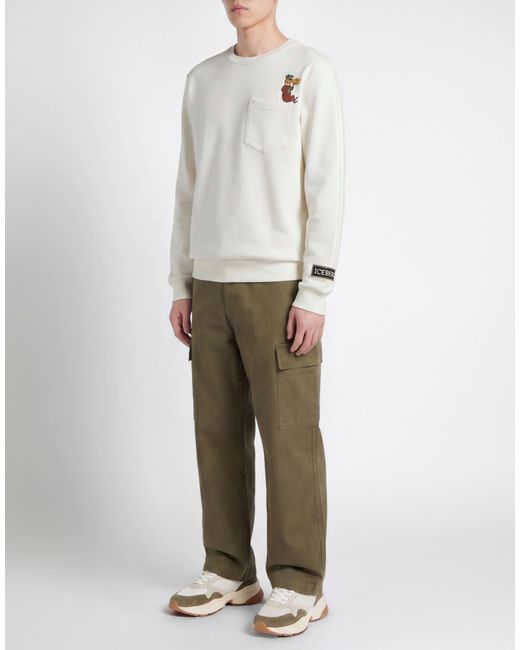 Iceberg White Sweatshirt for men