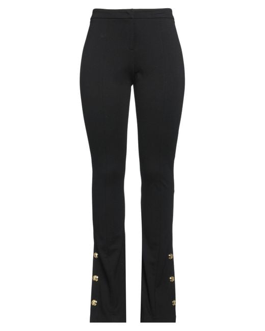 Gaelle Paris Black Pants Viscose, Polyamide, Elastane, Polyester
