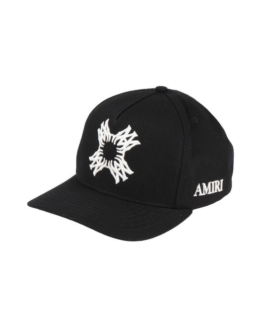 Amiri Black Hat Cotton for men