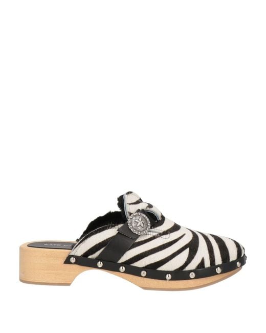 KATE CATE White Mules & Clogs