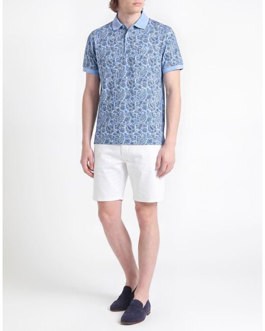 Polo Etro de hombre de color Blue