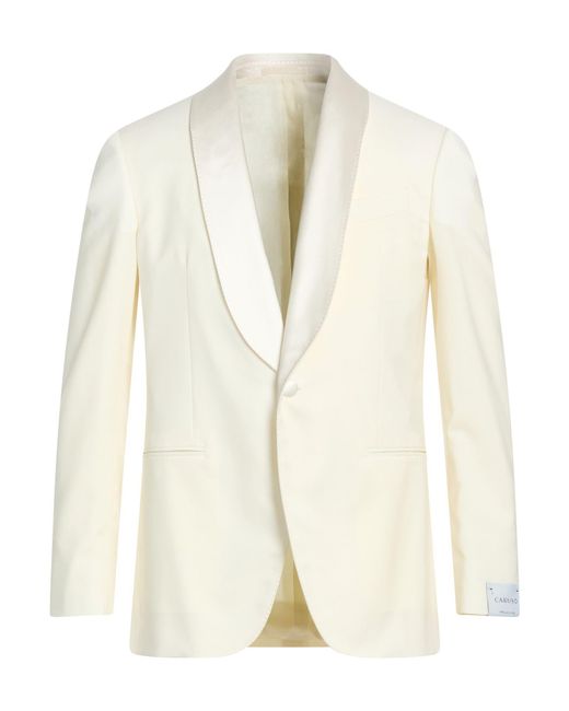 Caruso White Blazer Wool, Mohair Wool for men