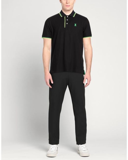 Psycho Bunny Black Polo Shirts for men