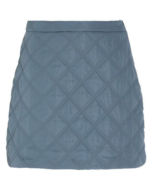 8 by YOOX Blue Mini Skirt