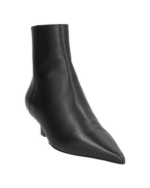 Totême  Black Ankle Boots Leather