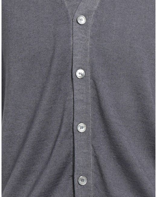Fedeli Gray Cardigan for men