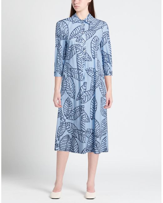 Robe midi Camicettasnob en coloris Blue