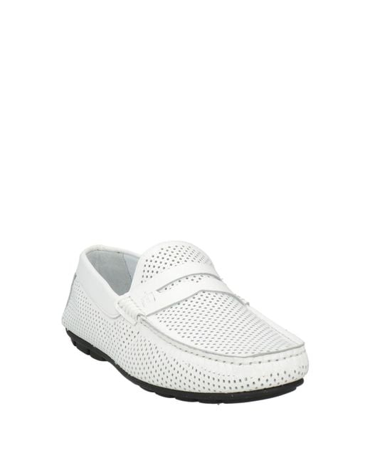 Baldinini White Loafers Leather for men