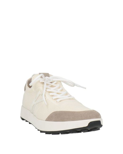 Kiton White Sneakers Leather, Textile Fibers for men