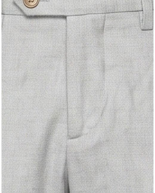 Barbati Gray Light Pants Polyester, Viscose, Elastane for men
