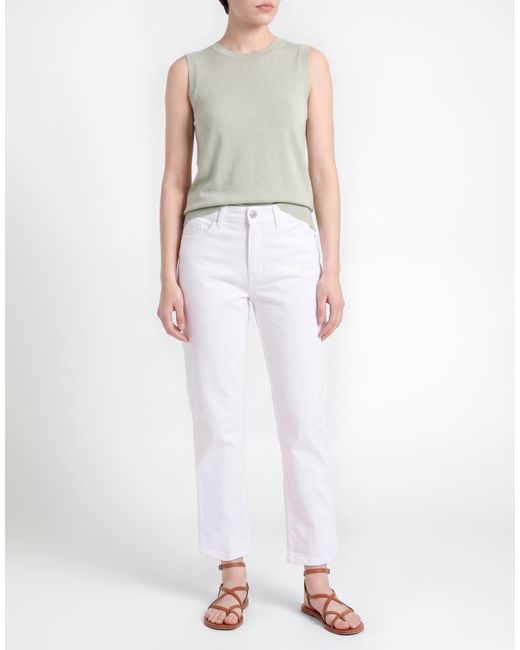 Marc Cain White Pants Cotton, Elastane