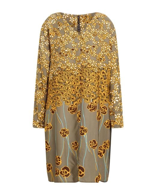 Manila Grace Metallic Mini Dress Viscose