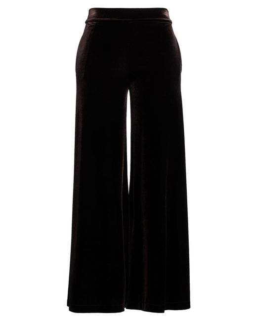 D.exterior Black Pants Polyester, Elastane