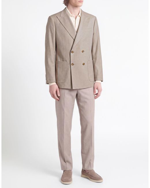 Boglioli Natural Suit Virgin Wool for men