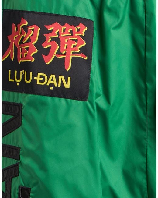 LỰU ĐẠN Green Pants Polyamide for men