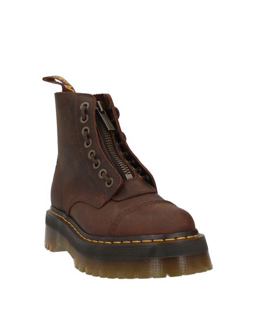 Dr. Martens Brown Ankle Boots Leather