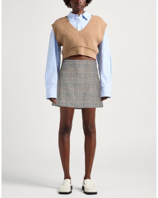 Tommy Hilfiger Gray Mini Skirts