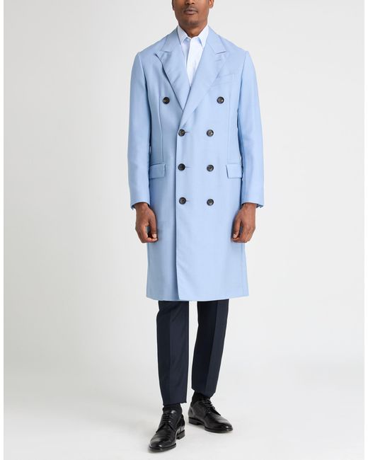 Lanvin Blue Overcoat & Trench Coat for men