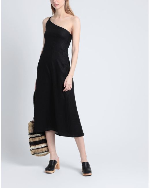 Faithfull The Brand Black Midi Dress
