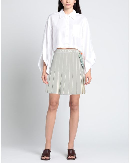 Off-White c/o Virgil Abloh Gray Mini Skirt