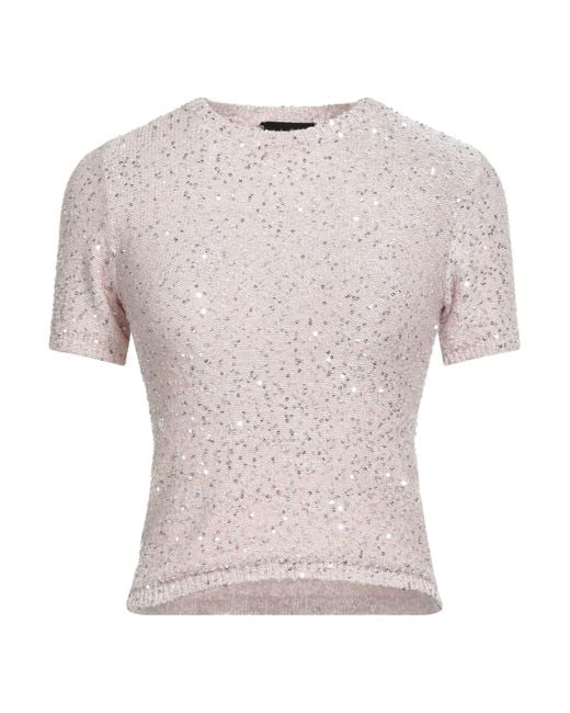 Roberto Collina Pink Sweater Polyamide, Cotton