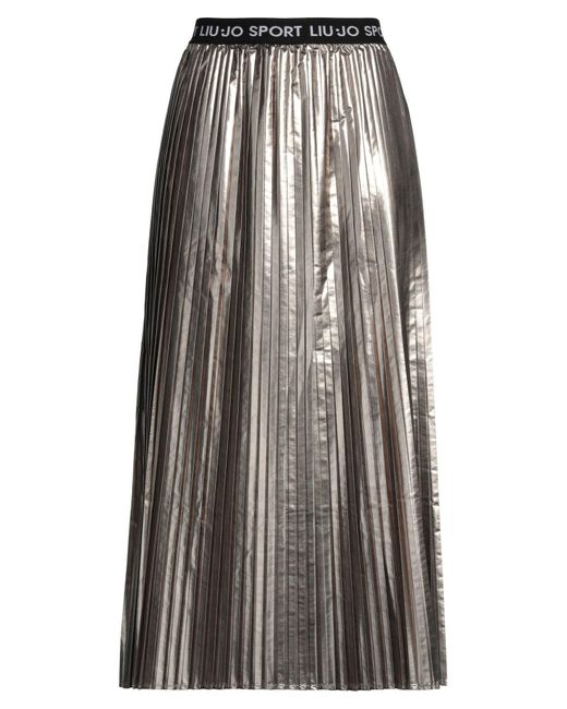 Liu Jo Gray Midi Skirt