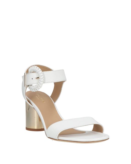 Baldinini White Sandals Calfskin