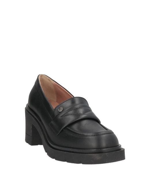 Pollini Black Mokassin