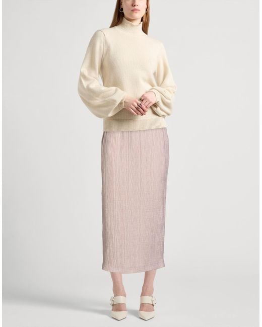 Rochas Pink Midi Skirt Viscose, Polyamide
