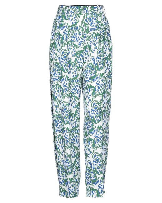 Victoria Beckham Blue Pants Viscose, Polyester