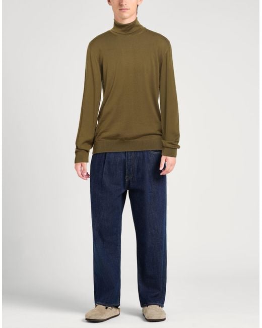 Alpha Studio Green Turtleneck for men